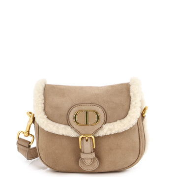 Christian Dior Bobby Flap Bag Shearling Small