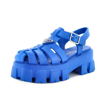 Prada Women's Monolith Cage Platform Sandals Rubber