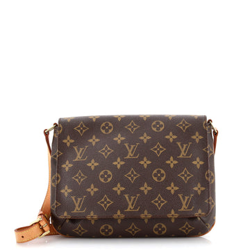 Louis Vuitton Musette Tango Handbag Monogram Canvas