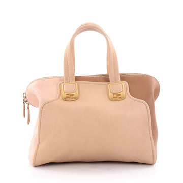 Fendi Chameleon Convertible Satchel Leather Small Pink