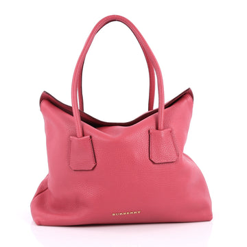 Burberry Baynard Tote Grainy Leather Pink 2236101
