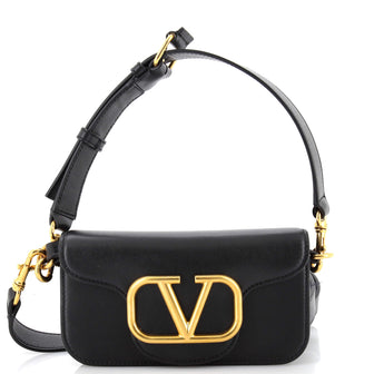 Valentino Garavani VLogo Flap Shoulder Bag Leather Mini