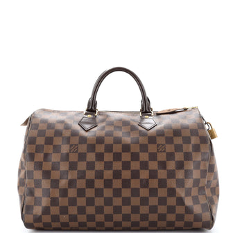 Louis Vuitton Speedy Handbag Damier 35 Brown