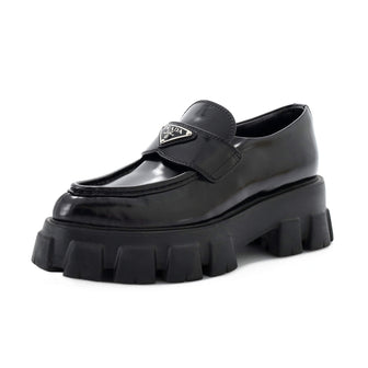 Prada Women's Monolith Loafers Leather