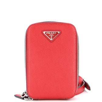Prada Harness Crossbody Bag Saffiano Leather Red 2237191