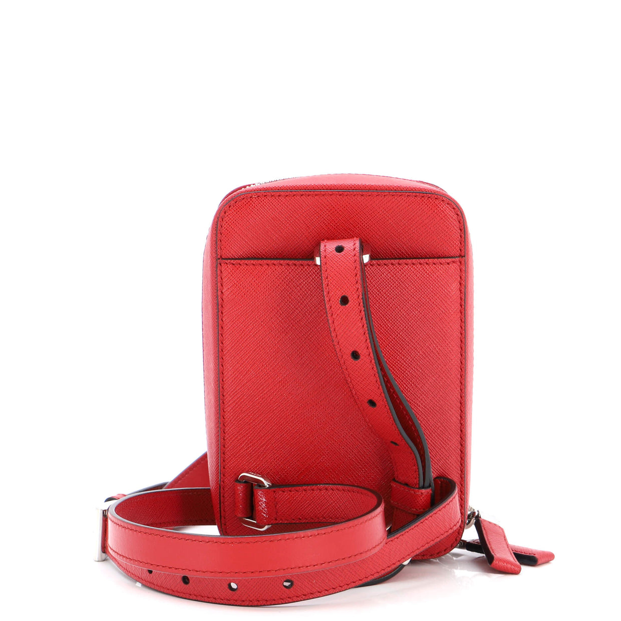 Prada Harness Crossbody Bag Saffiano Leather Red 2237191