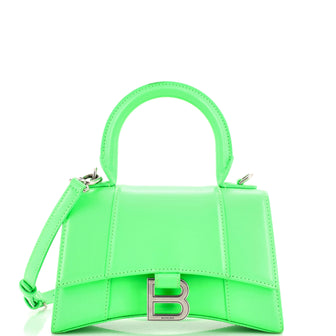 Balenciaga Hourglass Top Handle Bag Leather XS