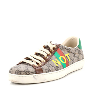 Gucci Fake/Not Ace Sneakers GG Coated Canvas