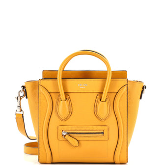 Celine Luggage Bag Grainy Leather Nano