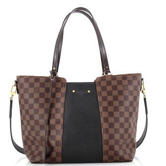 Louis Vuitton Jersey Handbag Damier with Leather