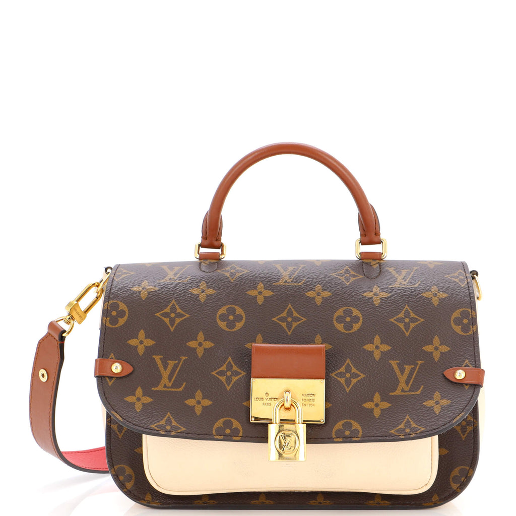 Louis Vuitton Vaugirard Handbag Monogram Canvas with Leather Brown 2238551