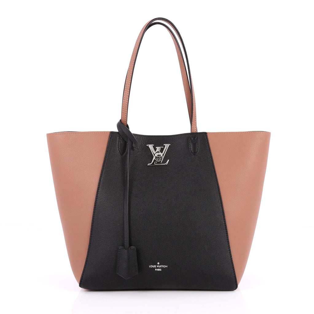 Louis Vuitton Lockme Cabas Noir Black Handbag Ladies Womens
