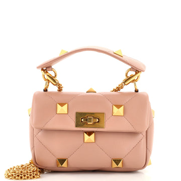 Valentino Garavani Roman Stud Flap Bag Quilted Leather Small