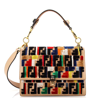 Fendi Kan I Bag Zucca Velvet Medium
