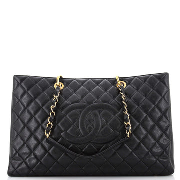 Chanel Grand Shopping Tote Quilted Caviar XL
