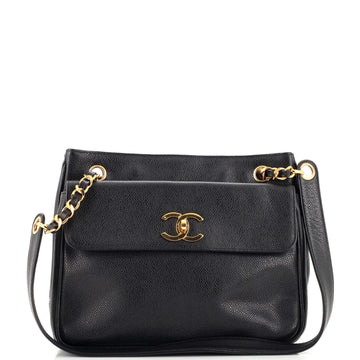 Chanel Vintage Front Pocket Tote Caviar Small