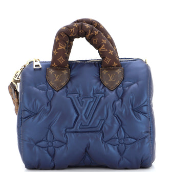 Louis Vuitton Speedy Bandouliere Bag Monogram Quilted Econyl Nylon 25