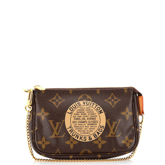 Louis Vuitton Pochette Accessoires Limited Edition Monogram Canvas Mini