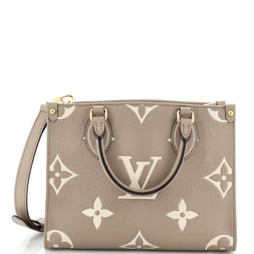 Louis Vuitton OnTheGo Tote Bicolor Monogram Empreinte Giant PM