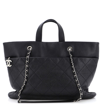 Chanel Timeless Shopping Tote Quilted Caviar Large