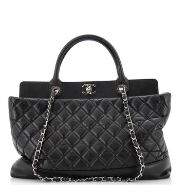 Chanel Be CC Tote Quilted Aged Calfskin Large