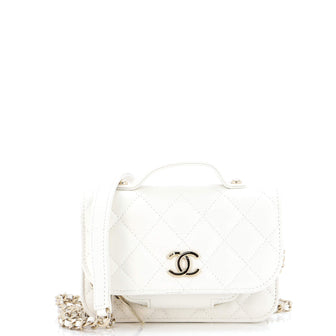 Chanel Quilted Business Affinity Clutch