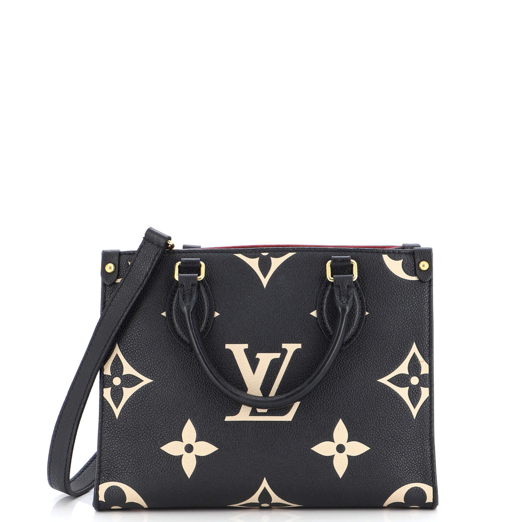 Louis Vuitton Empreinte Monogram Giant OnTheGo PM Black Tote Bag
