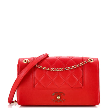 Chanel Mademoiselle Vintage Flap Bag Quilted Sheepskin Medium