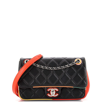 Chanel Cuba Color Flap Bag Quilted Lambskin Small