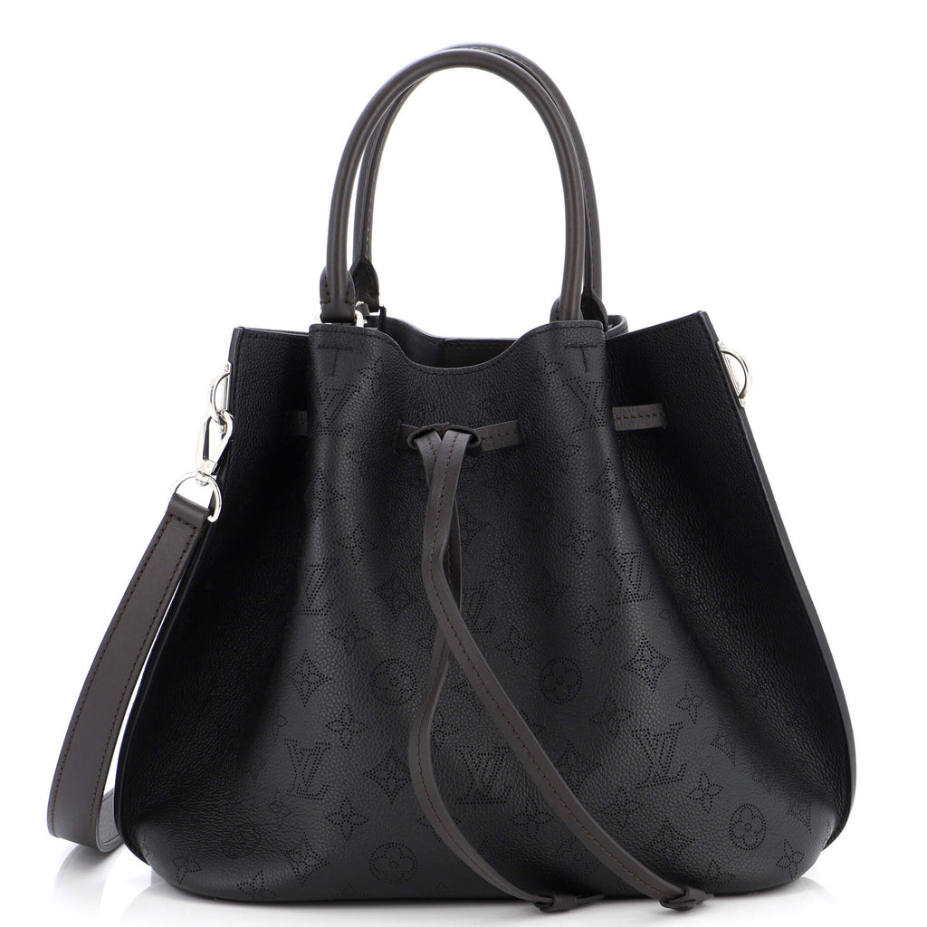 Louis Vuitton Girolata Handbag Mahina Leather Black 2239481