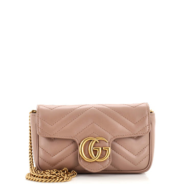 Gucci GG Marmont Flap Bag Matelasse Leather Super Mini