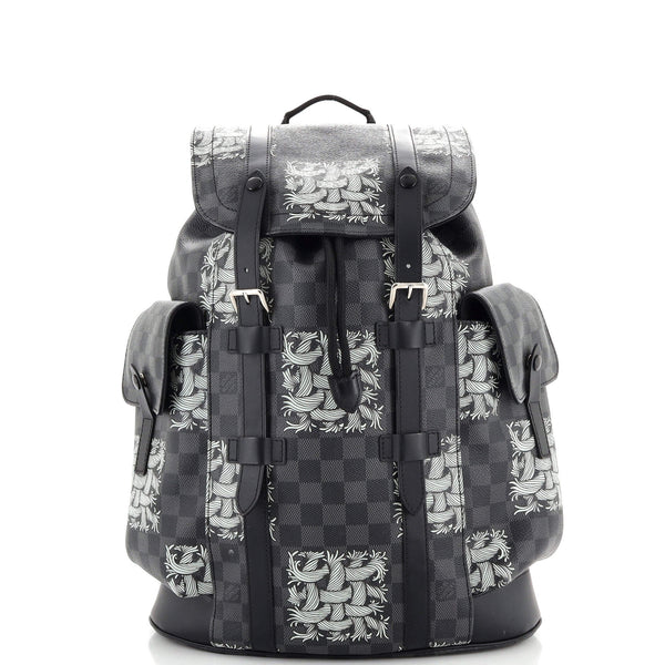 Louis Vuitton Christopher Backpack Limited Edition Nemeth Damier Graphite  PM For Sale at 1stDibs