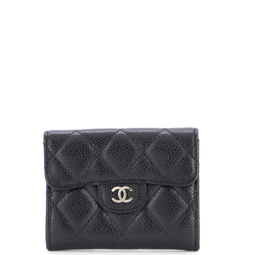 Chanel Classic Flap Card Case Quilted Caviar