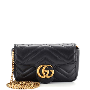 Gucci GG Marmont Flap Bag Matelasse Leather Super Mini