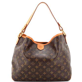 Louis Vuitton Delightful Handbag Monogram Canvas mm Brown