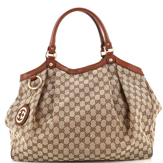 Gucci Sukey Tote GG Canvas Large