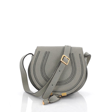 Chloe Marcie Crossbody Bag Leather Mini Green 2240301