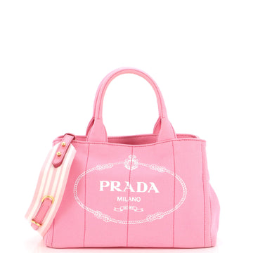 Prada Canapa Convertible Tote Canvas Mini