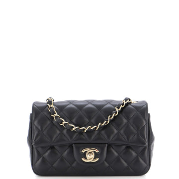 Chanel Classic Single Flap Bag Quilted Lambskin Mini