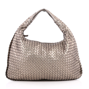 Bottega Veneta Veneta Hobo Intrecciato Nappa Large Silver 2241301