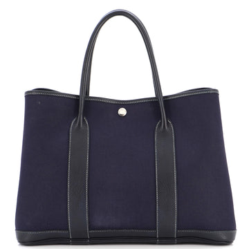 Hermes Garden Party Tote Toile and Leather 36