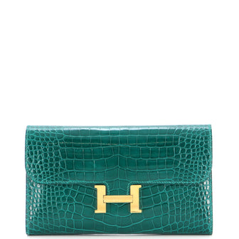 Hermes Constance Wallet Alligator Long