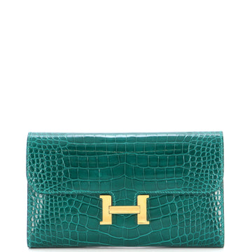Hermes Constance Wallet Alligator Long