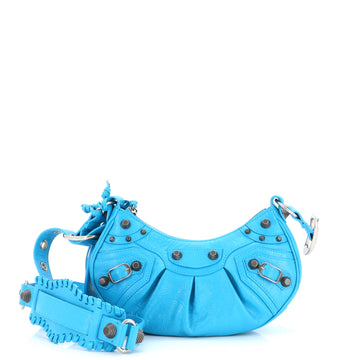Balenciaga Le Cagole Giant Studs Shoulder Bag Leather XS