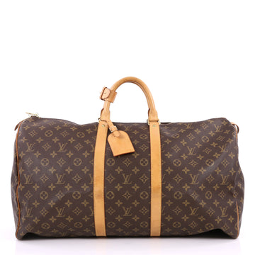 Louis Vuitton Keepall Bag Monogram Canvas 55 Brown