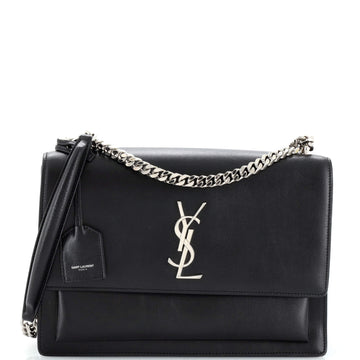 Saint Laurent Sunset Crossbody Bag Leather Large