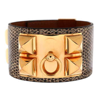 Hermes Collier de Chien Bracelet Alligator