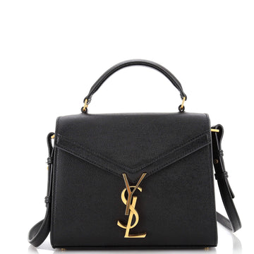 Saint Laurent Cassandra Top Handle Bag Leather Mini