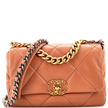 Chanel 19 Flap Bag Quilted Leather Medium