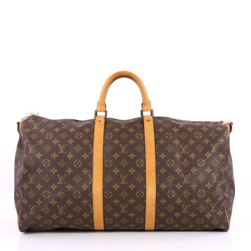 Louis Vuitton Keepall Bag Monogram Canvas 55 Brown